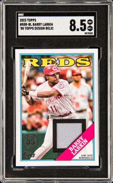 2023 Topps Barry Larkin Game-Used 88 Topps Design Relics #88R-BL card image
