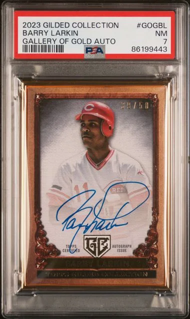 2023 Topps Barry Larkin Gilded Collection Gallery Of Gold Autographs #GOG-BL card image