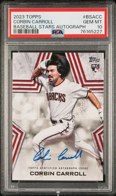 2023 Topps Baseball Corbin Carroll Stars Autographs #BSACC card image