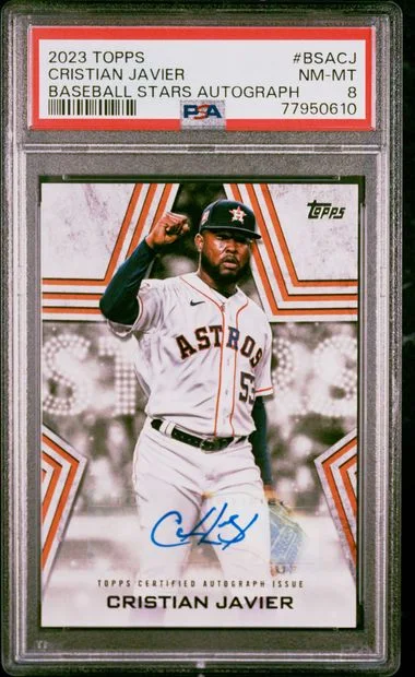 2023 Topps Baseball Cristian Javier Stars Autographs #BSACJ card image