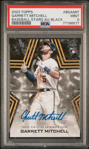 2023 Topps Baseball Garrett Mitchell Stars Autographs #BSAMIT card image