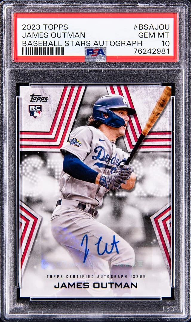 2023 Topps Baseball James Outman Stars Autograph #BSAJOU card image