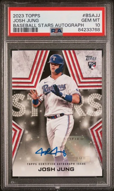 2023 Topps Baseball Josh Jung Stars Autographs #BSAJJ card image