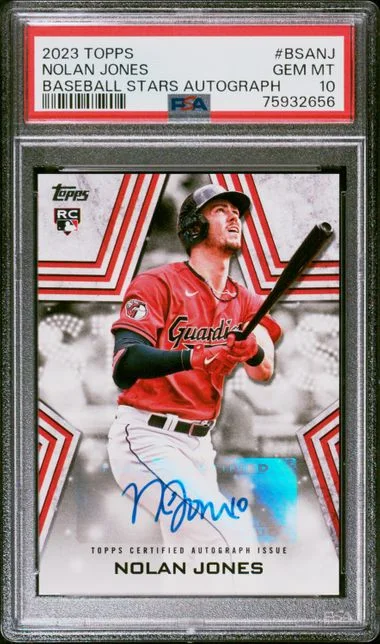 2023 Topps Baseball Nolan Jones Stars Autographs #BSA-NJ card image