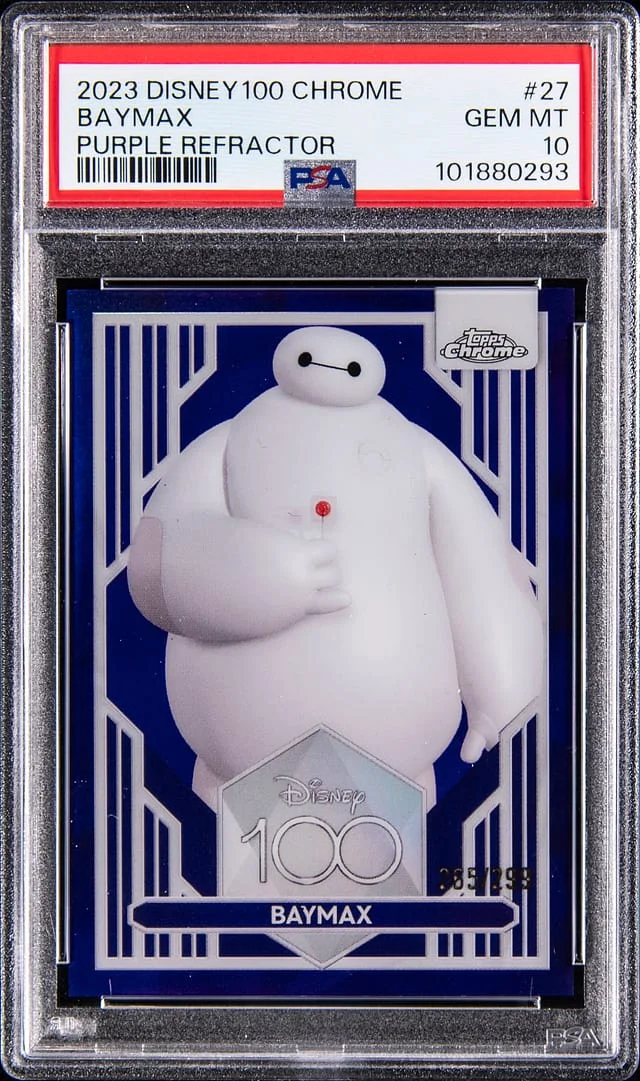 2023 Topps Baymax Disney100 Chrome Purple Refractor #27 card image
