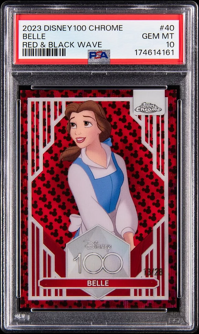2023 Topps Belle Disney 100 Chrome Red & Black Wave #40 card image