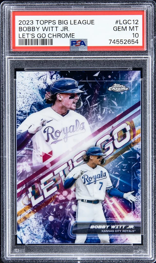 2023 Topps Big Bobby Witt Jr League Let's Go Chrome #LGC12 card image