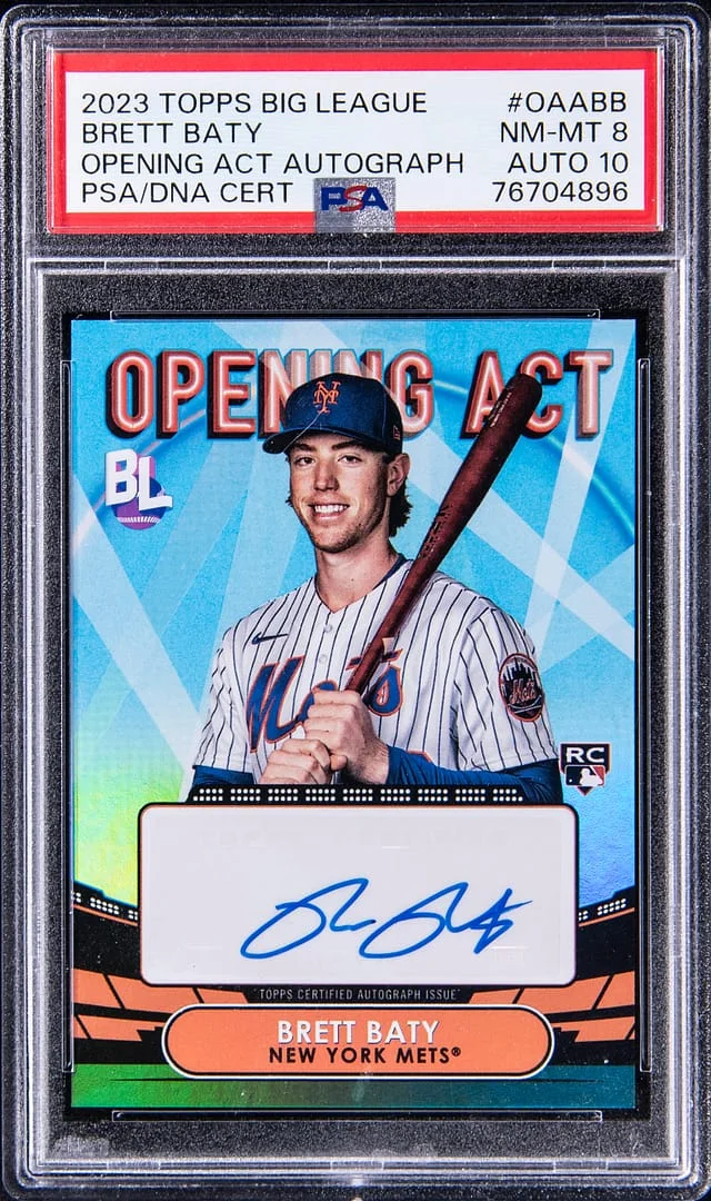 2023 Topps Big Brett Baty League Opening Act Autograph #QAA-BB card image