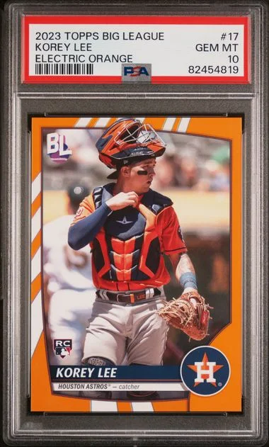 2023 Topps Big Korey Lee League Electric Orange #17 card image
