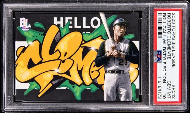 2023 Topps Big League Roll Call Wildstyle Edition #-12 Roberto Clemente #no-number card image