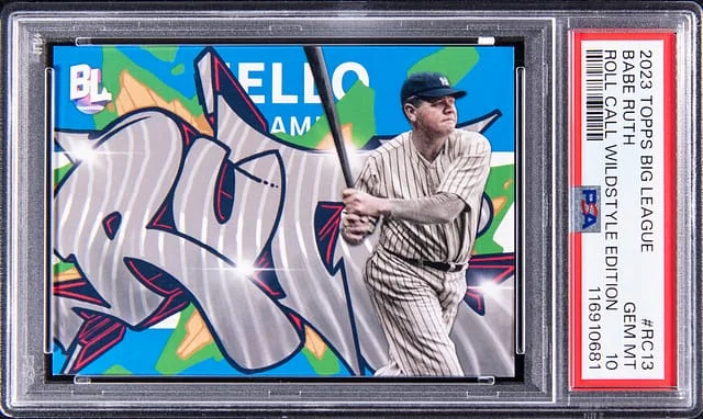2023 Topps Big League Roll Call Wildstyle Edition #-13 Babe Ruth #no-number card image