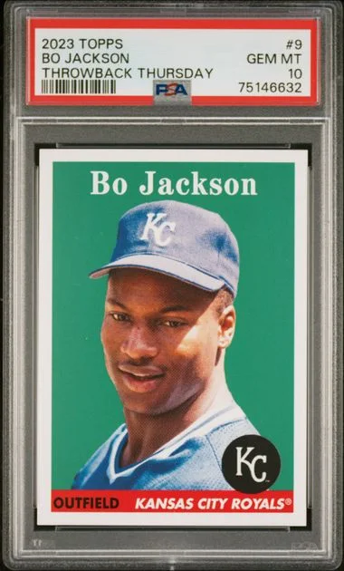 2023 Topps Bo Jackson Throwback Thursday #9 card image