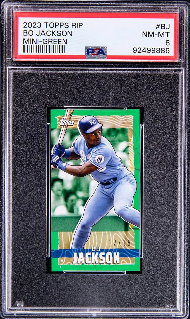 2023 Topps Bo Jackson Rip Mini-Green #MRIP-BJ card image