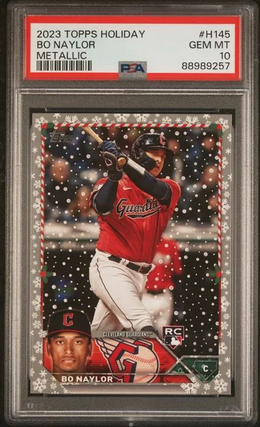 2023 Topps Bo Naylor Holiday Metallic #H145 card image