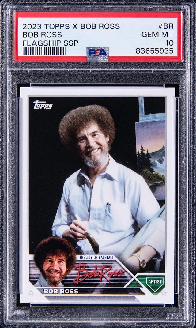 2023 Topps Bob Ross X The Joy Of Baseball Flagship Super Short Print #BR card image