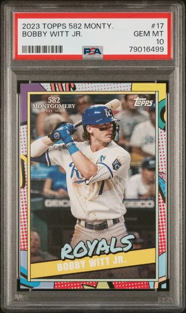 2023 Topps Bobby Witt Jr. 582 Montgomery Set #17 card image