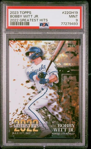 2023 Topps Bobby Witt Jr. 2022 Greatest Hits #22GH19 card image