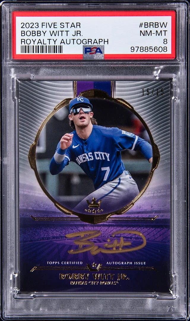 2023 Topps Bobby Witt Jr. Five Star Royalty Autograph #BRBW card image