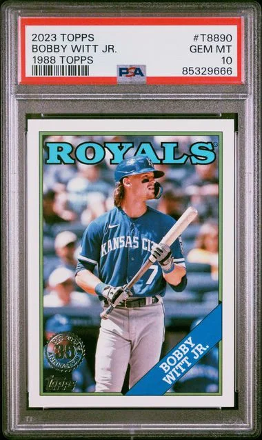 2023 Topps Bobby Witt Jr. 1988 Topps Baseball #T8890 card image