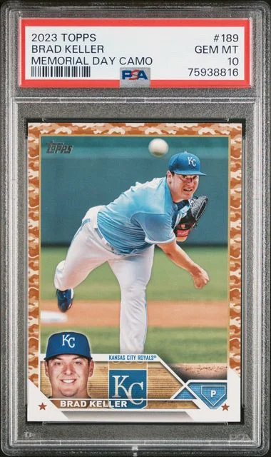 2023 Topps Brad Keller Memorial Day Camo #189 card image