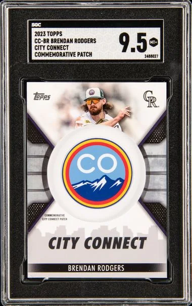 2023 Topps Brendan Rodgers City Connect Commemorative Patch #CC-BR card image