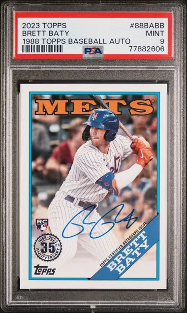 2023 Topps Brett Baty 1988 Topps Baseball Autographs #88Babb card image