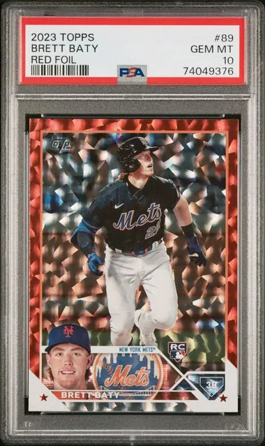 2023 Topps Brett Baty Red Foil #89 card image
