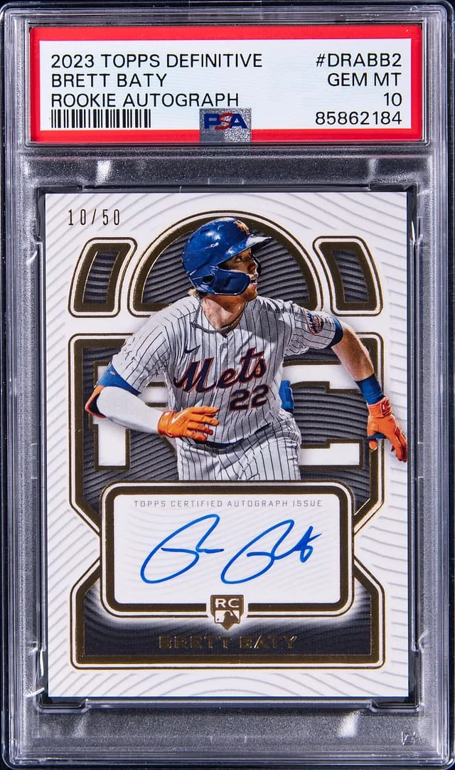 2023 Topps Brett Baty Definitive Collection Autograph #BB2 card image