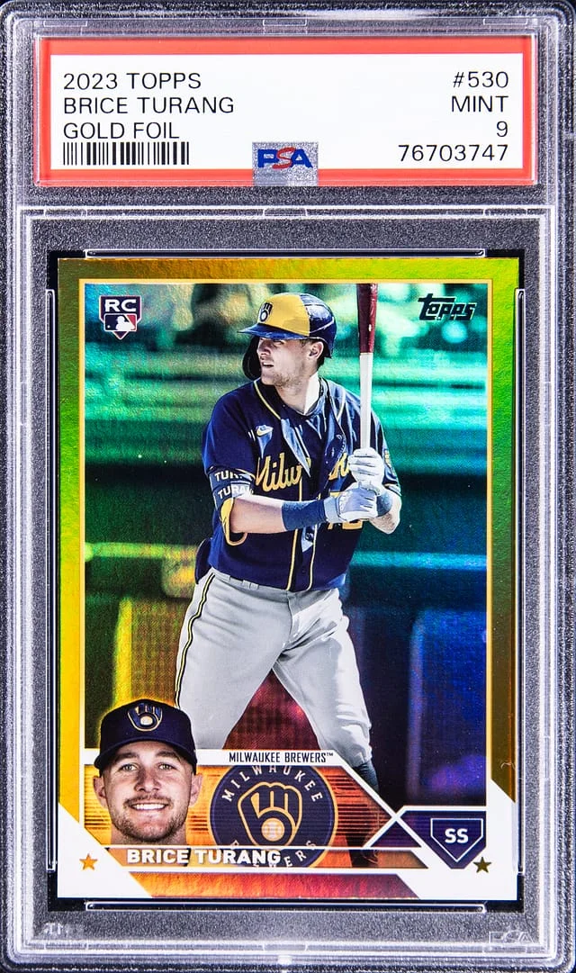 2023 Topps Brice Turang Gold Foil #530 card image