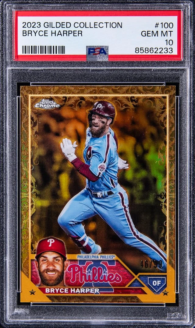 2023 Topps Bryce Harper Gilded Collection #100 card image