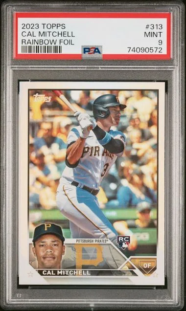2023 Topps Cal Mitchell Rainbow Foil #313 card image