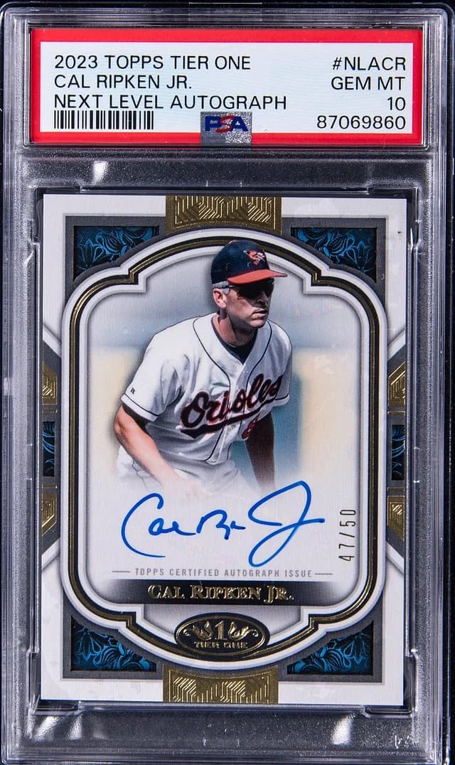 2023 Topps Cal Ripken Jr. Tier One Next Level Autograph #NLACR card image