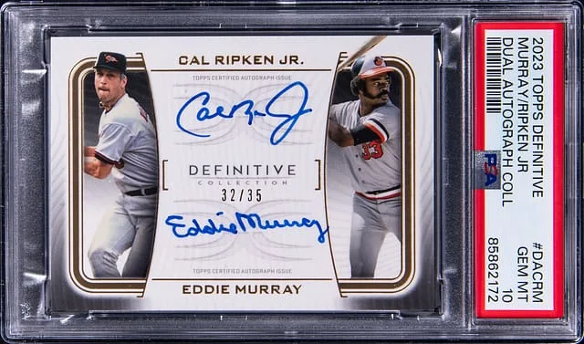 2023 Topps Cal Ripken Jr./Eddie Murray Definitive Dual Autograph Collection #DACRM card image
