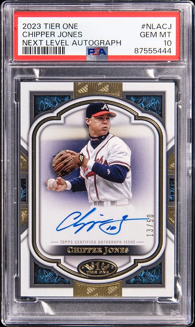 2023 Topps Chipper Jones Tier One Next Level Autograph #NLA-CJ card image