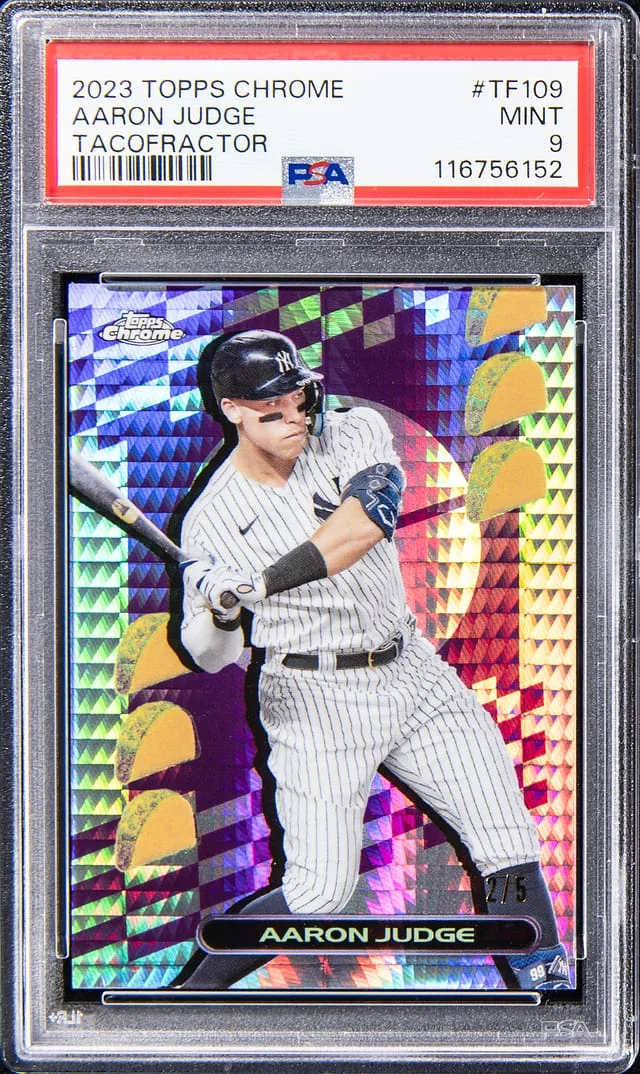 2023 Topps Chrome Aaron Judge TacoFractor #TF-109 card image