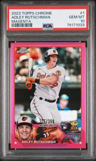 2023 Topps Chrome Adley Rutschman X-Fractor #1 card image