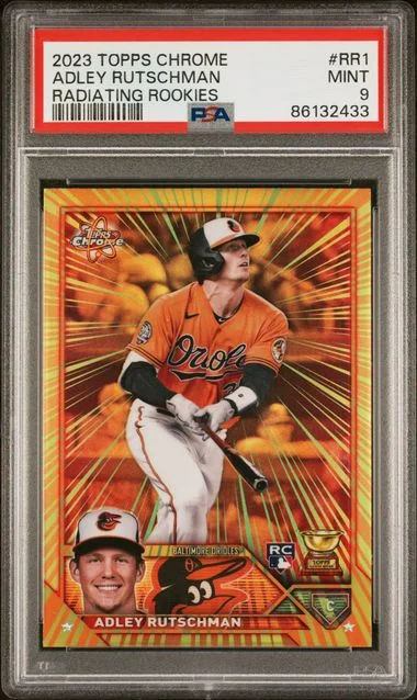 2023 Topps Chrome Adley Rutschman Radiating Rookies #RR-1 card image