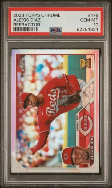 2023 Topps Chrome Alexis Diaz Refractor #179 card image