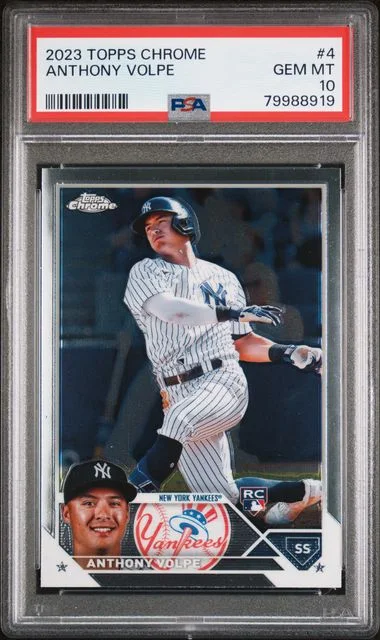 2023 Topps Chrome Anthony Volpe #4 card image
