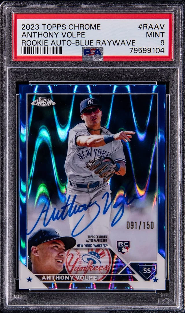 2023 Topps Chrome Anthony Volpe Autograph #RAAV card image