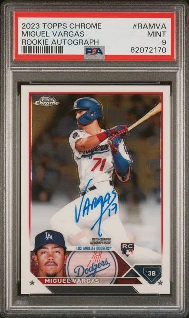 2023 Topps Chrome Autograph Ramva Miguel Vargas #no-number card image