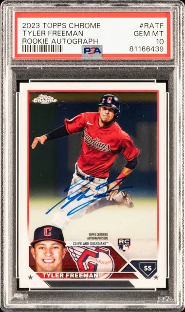 2023 Topps Chrome Autograph Ratf Tyler Freeman #no-number card image