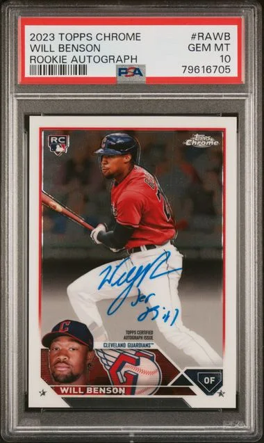 2023 Topps Chrome Autograph Rawb Will Benson #no-number card image