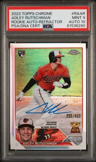 2023 Topps Chrome Autograph Refractor Raar Adley Rutschman #no-number card image