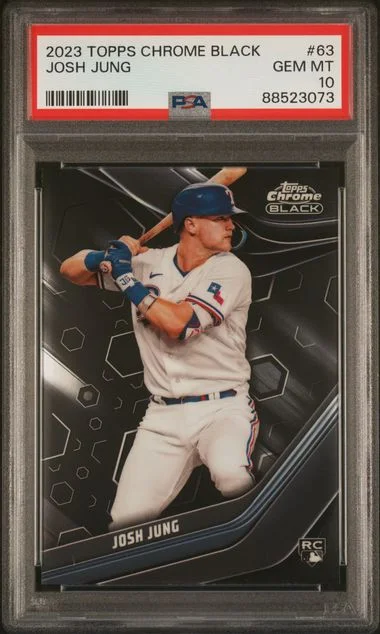 2023 Topps Chrome Black Josh Jung #63 card image
