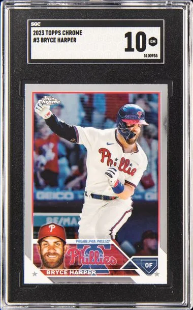 2023 Topps Chrome Bryce Harper #3 card image