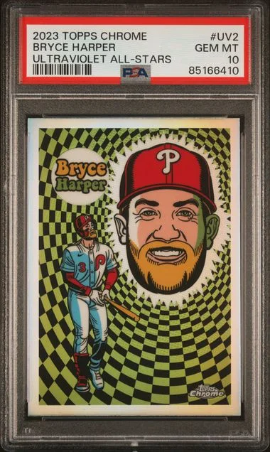 2023 Topps Chrome Bryce Harper Ultraviolet All-Stars #UV2 card image