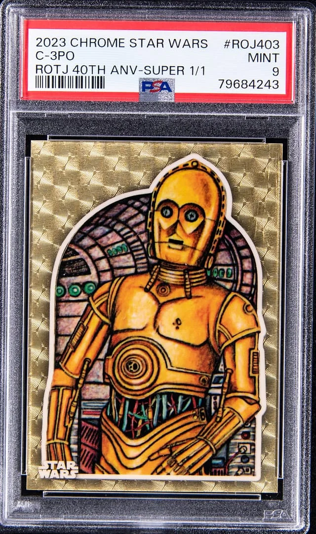 2023 Topps Chrome C-3PO Star Wars Return of the Jedi 40th Anniversary SuperFractor #ROJ-403 card image