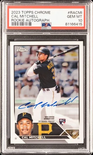 2023 Topps Chrome Cal Mitchell Autograph #RA-CMI card image