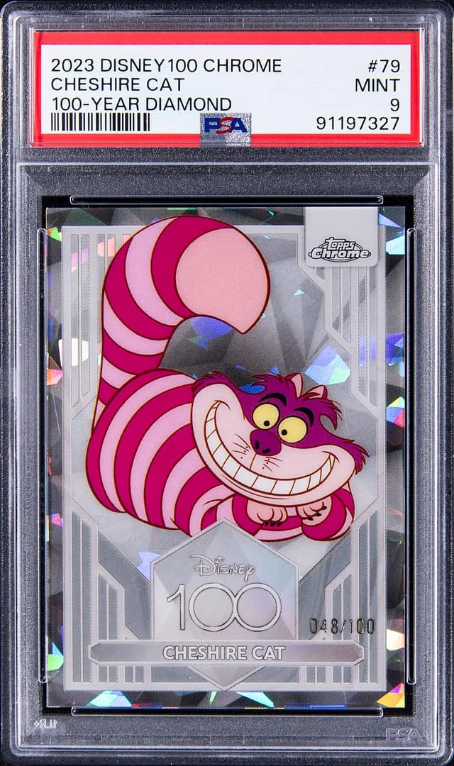 2023 Topps Chrome Cheshire Cat Disney 100 Year Diamond #79 card image